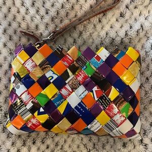 Nahui Ollin Cady Wrapper Wristlette Clutch